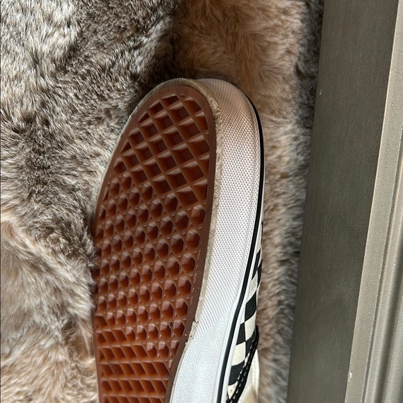 Vans Black and White Checkered Slip-On Sneakers - Picture 9 of 11